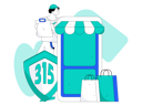 پیش‌نمایش فایل shopping-app-10243269 از پک فعالیت‌های کسب‌وکار