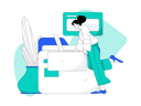 پیش‌نمایش فایل girl-working-on-laptop-at-home-10248186 از پک استارتاپ کسب و کار