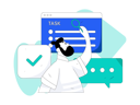 پیش‌نمایش فایل man-finding-business-task-10248174 از پک استارتاپ کسب و کار