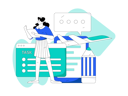 پیش‌نمایش فایل girl-working-with-task-list-10248170 از پک کسب و کار
