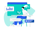 پیش‌نمایش فایل man-working-on-business-report-10248163 از پک کسب و کار