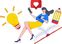 پیش‌نمایش فایل female-student-reading-book-with-coffee-in-hand-10745645 از پک فعالیت مدرسه