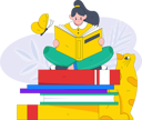 پیش‌نمایش فایل female-student-sitting-on-book-and-preparing-for-exam-10745652 از پک فعالیت مدرسه