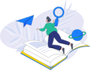پیش‌نمایش فایل student-flying-with-book-10745622 از پک فعالیت مدرسه