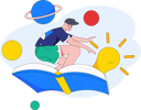 پیش‌نمایش فایل boy-flying-on-book-10745609 از پک فعالیت مدرسه
