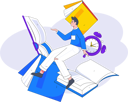 پیش‌نمایش فایل boy-flying-with-book-10745594 از پک فعالیت مدرسه