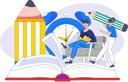 پیش‌نمایش فایل boy-sitting-on-books-and-preparing-for-exam-10745606 از پک فعالیت مدرسه