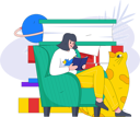 پیش‌نمایش فایل girl-sitting-on-couch-and-reading-book-10745603 از پک فعالیت مدرسه