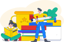 پیش‌نمایش فایل students-reading-with-trophy-beside-them-10745592 از پک فعالیت مدرسه
