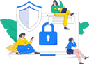 پیش‌نمایش فایل engineers-analysing-data-security-10745069 از پک امنیت سایبری