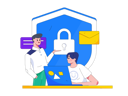 پیش‌نمایش فایل engineers-working-on-server-security-10745087 از پک امنیت سایبری