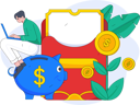 پیش‌نمایش فایل businessman-doing-money-online-investments-in-piggy-bank-10745280 از پک کیف پول