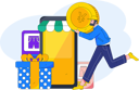 پیش‌نمایش فایل boy-doing-online-shopping-10744726 از پک تجارت الکترونیک