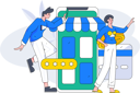 پیش‌نمایش فایل couple-doing-online-shopping-10744732 از پک تجارت الکترونیک