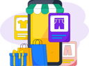 پیش‌نمایش فایل onile-shopping-app-10744724 از پک تجارت الکترونیک