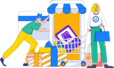 پیش‌نمایش فایل people-buying-online-10744754 از پک تجارت الکترونیک
