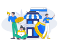 پیش‌نمایش فایل people-shopping-online-10744731 از پک تجارت الکترونیک