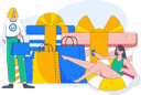 پیش‌نمایش فایل woman-doing-online-shopping-10744735 از پک تجارت الکترونیک