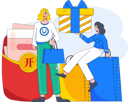 پیش‌نمایش فایل woman-doing-online-shopping-10744738 از پک تجارت الکترونیک