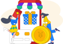 پیش‌نمایش فایل woman-doing-online-shopping-10744744 از پک تجارت الکترونیک