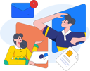 پیش‌نمایش فایل business-team-is-viewing-business-unread-mails-11212280 از پک همکاری تجاری