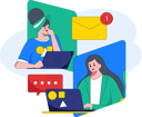 پیش‌نمایش فایل businesswoman-is-viewing-unread-messages-11212293 از پک همکاری تجاری