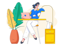 پیش‌نمایش فایل employee-is-working-from-home-11212281 از پک همکاری تجاری