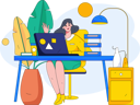 پیش‌نمایش فایل employee-is-working-on-her-desk-11212295 از پک همکاری تجاری
