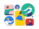 پیش‌نمایش فایل people-are-doing-video-call-11212290 از پک همکاری تجاری