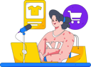 پیش‌نمایش فایل girl-is-doing-clothes-podcast-11212656 از پک پخش زنده