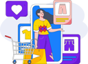 پیش‌نمایش فایل girl-is-doing-clothes-shopping-11212649 از پک پخش زنده