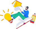 پیش‌نمایش فایل man-is-reading-from-an-open-book-11212758 از پک خواندن و یادگیری