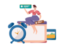 پیش‌نمایش فایل girl-doing-work-in-working-hour-11325331 از پک کسب و کار