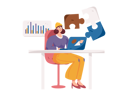 پیش‌نمایش فایل girl-solving-business-problem-11325345 از پک کسب و کار