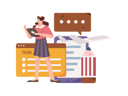 پیش‌نمایش فایل girl-working-with-task-list-11325338 از پک کسب و کار
