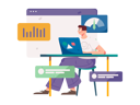 پیش‌نمایش فایل man-working-on-business-report-11325332 از پک کسب و کار