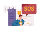 پیش‌نمایش فایل man-working-on-sos-11325346 از پک کسب و کار