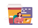 پیش‌نمایش فایل woman-working-on-laptop-11325344 از پک کسب و کار