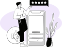 پیش‌نمایش فایل businessman-is-viewing-at-users-review-11329599 از پک رتبه بندی