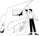 پیش‌نمایش فایل businessman-is-announcing-employee-recruitment-11329568 از پک استخدام