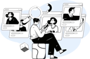 پیش‌نمایش فایل businessman-is-viewing-at-employees-profile-11329575 از پک استخدام