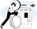 پیش‌نمایش فایل man-makes-purchases-through-online-card-11329503 از پک پرداخت
