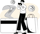 پیش‌نمایش فایل woman-makes-card-payment-for-shopping-bill-11329507 از پک پرداخت