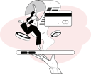 پیش‌نمایش فایل woman-pays-bill-online-11329505 از پک پرداخت