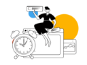 پیش‌نمایش فایل girl-doing-work-in-working-hour-11325636 از پک فعالیت افراد