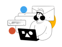 پیش‌نمایش فایل girl-working-on-laptop-11325614 از پک فعالیت افراد