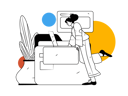 پیش‌نمایش فایل girl-working-on-laptop-at-home-11325619 از پک فعالیت افراد