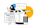 پیش‌نمایش فایل girl-working-with-task-list-11325644 از پک فعالیت افراد