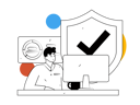 پیش‌نمایش فایل man-check-business-presentation-11325642 از پک فعالیت افراد