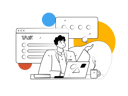 پیش‌نمایش فایل man-drinking-coffee-and-working-at-office-11325615 از پک فعالیت افراد